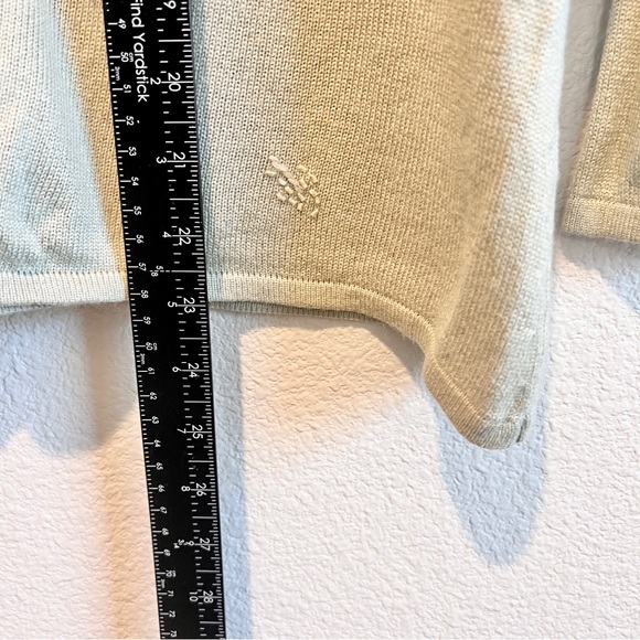 Merona Cardigan XL Pastel Green Silk Cashmere Embroidered Vintage Cottagecore - Picture 8 of 9